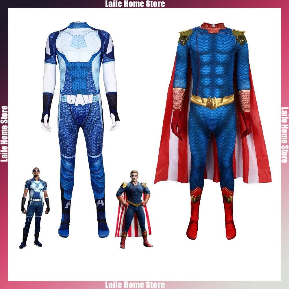 The Boys Cospaly the Homelander Costume Women Men Halloween Costume Antony Starr Superhero - C / XXL