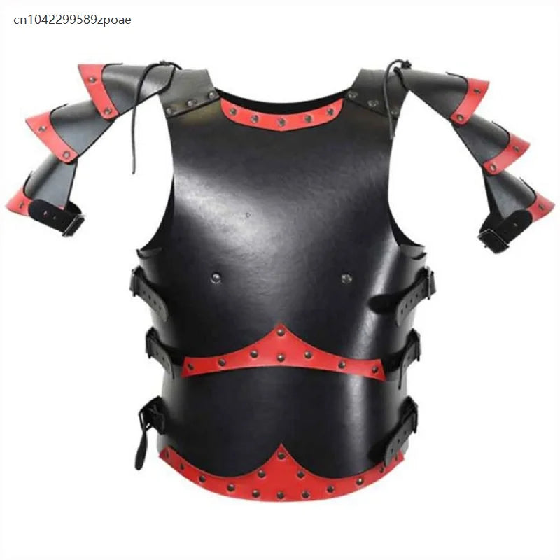 Medieval Crusader Knights Templar Costume Body Chest Armor Steampunk Dark Cross Leather - View 4