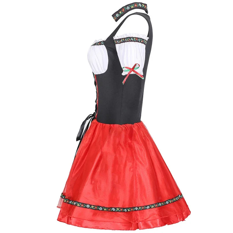 Adult Women Carnival Oktoberfest Dirndl Costume Germany Beer Maid Tavern Wench Waitress Outfit Cosplay - product image 3