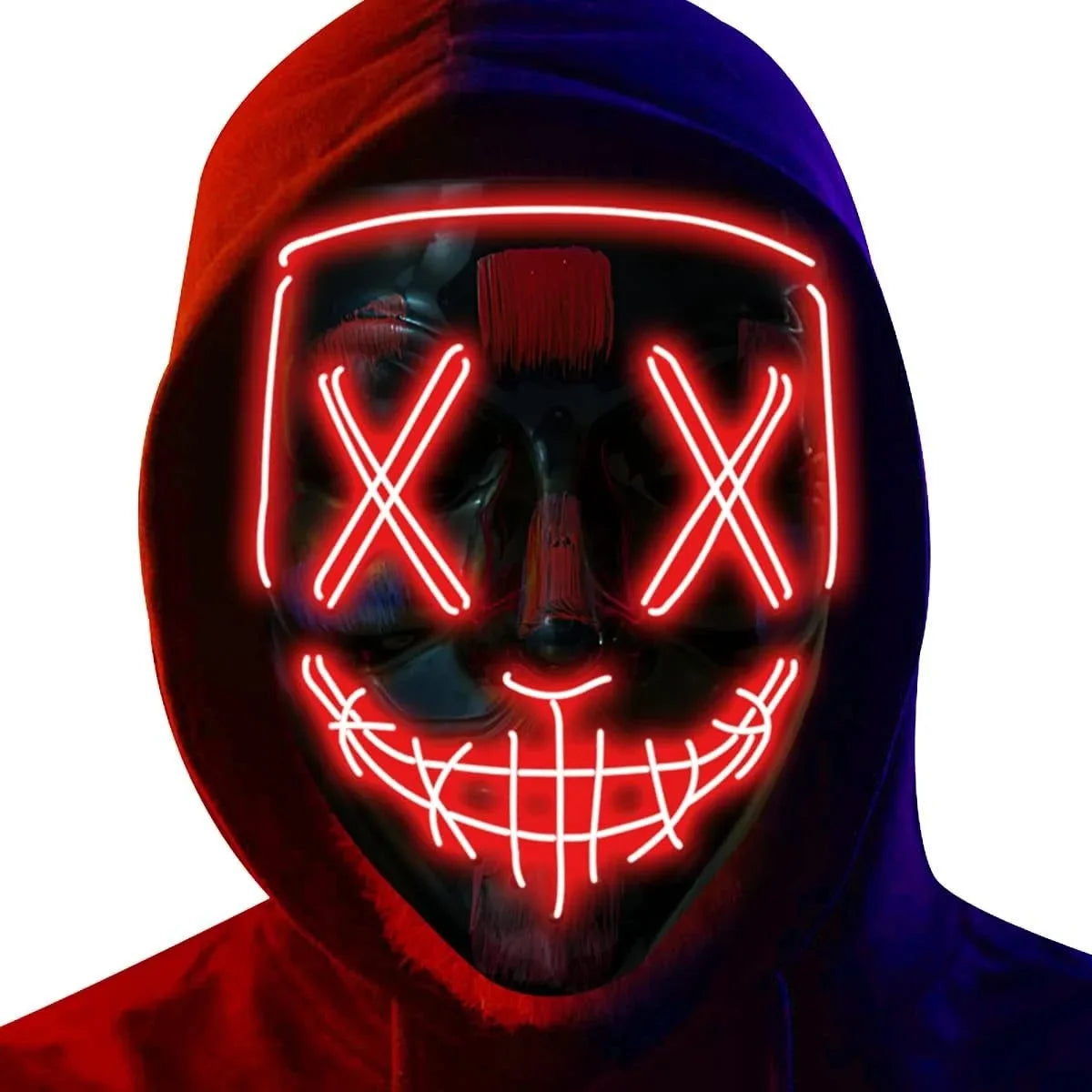 Poptrend Halloween Mask LED Light Up Mask Scary Mask for Costume Halloween Costume Parties - View 20