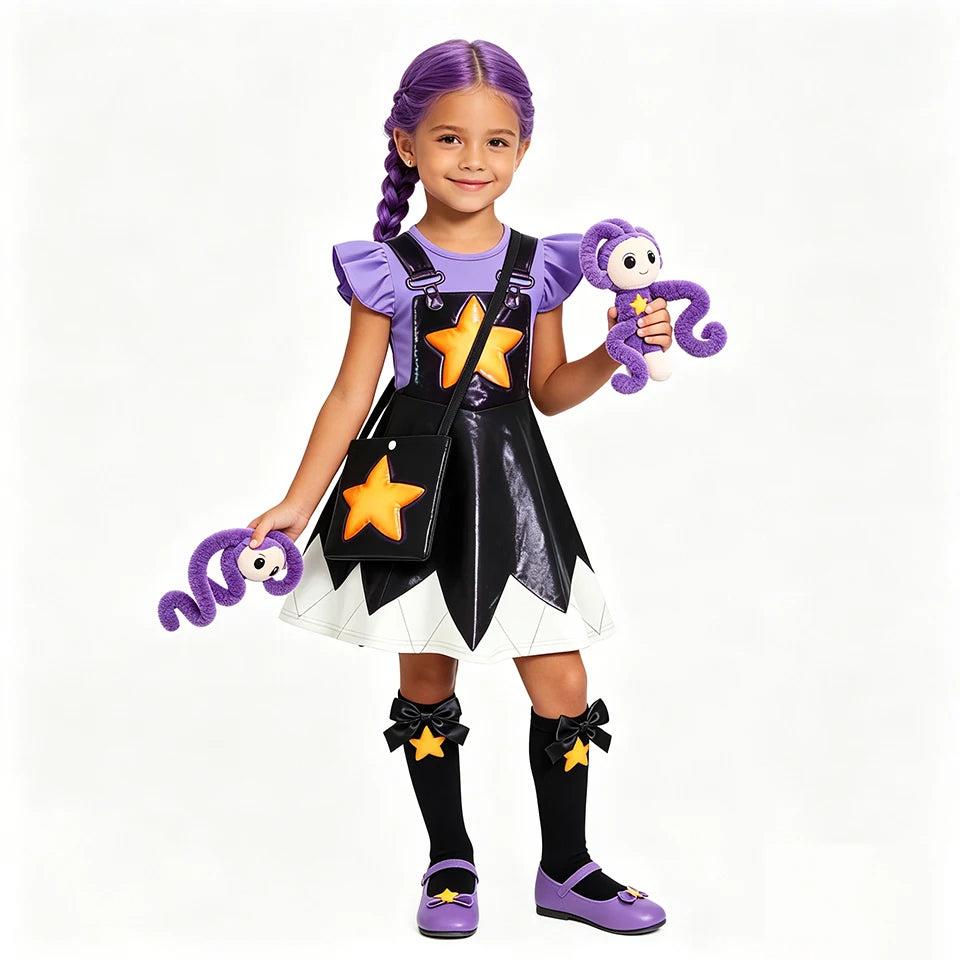 Poppy Playtime-Inspired Lily Costume for Girls | Doll Dress-Up
