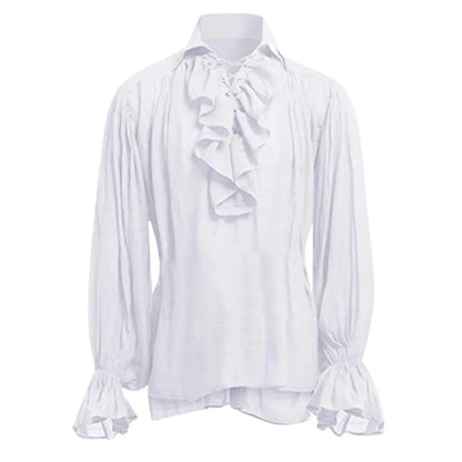 Medieval Autumn Shirts Steampunk Bandage Long Costume - alternate view 7
