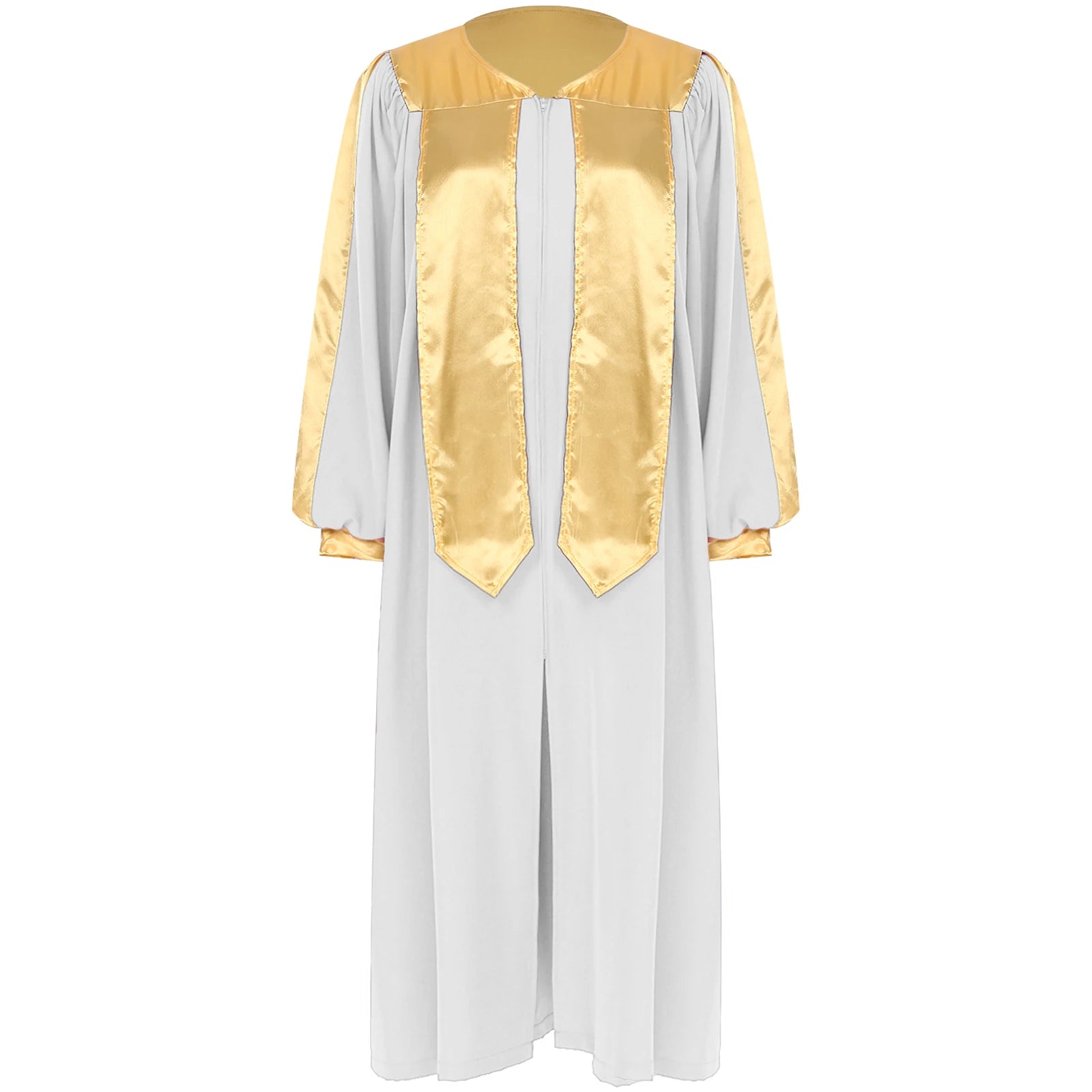 Adult Church Choir Robe V-neck Long Sleeve Judge Robe Graduation Gown Costume - alternate view 9