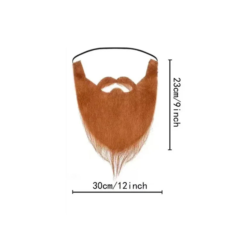 Fake Beard Party Beard Halloween Beard Santa Claus Big Beard White Long Hair - product image 6