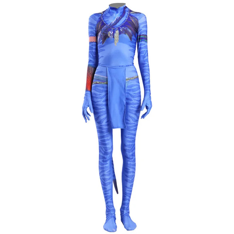 Avatar 2 Cosplay Costume Movie Jake Sully Neytiri Bodysuit Suit Zentai JumpsuitsHalloween