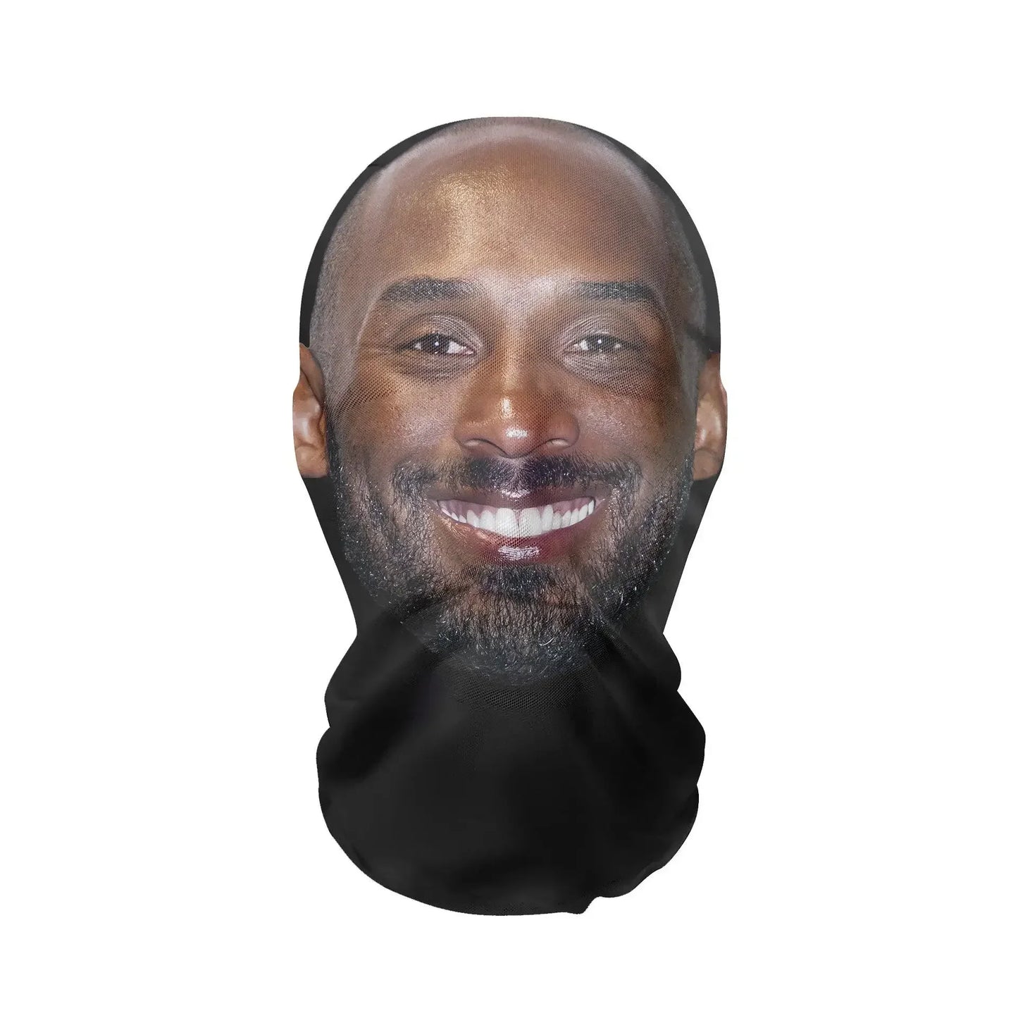 Costume Headwear Hip Hop Hood Hat Headgear 3D Printed Kanye Mask Elastic Mesh Halloween - 12