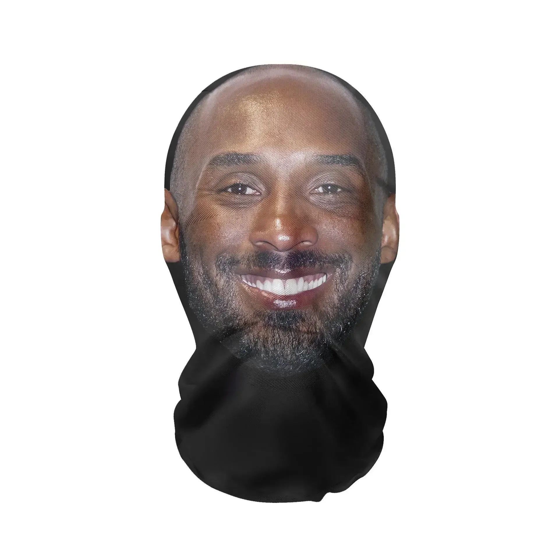 Costume Headwear Hip Hop Hood Hat Headgear 3D Printed Kanye Mask Elastic Mesh Halloween - 12