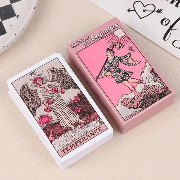 Pink Classic Tarot Deck for Beginners