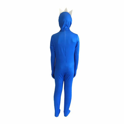 Cosplay Costumes Kids Boy Halloween Blue Monster Horror Games Jumpsuit Carnival Birthday Party Costumes Girls One Piece Suit