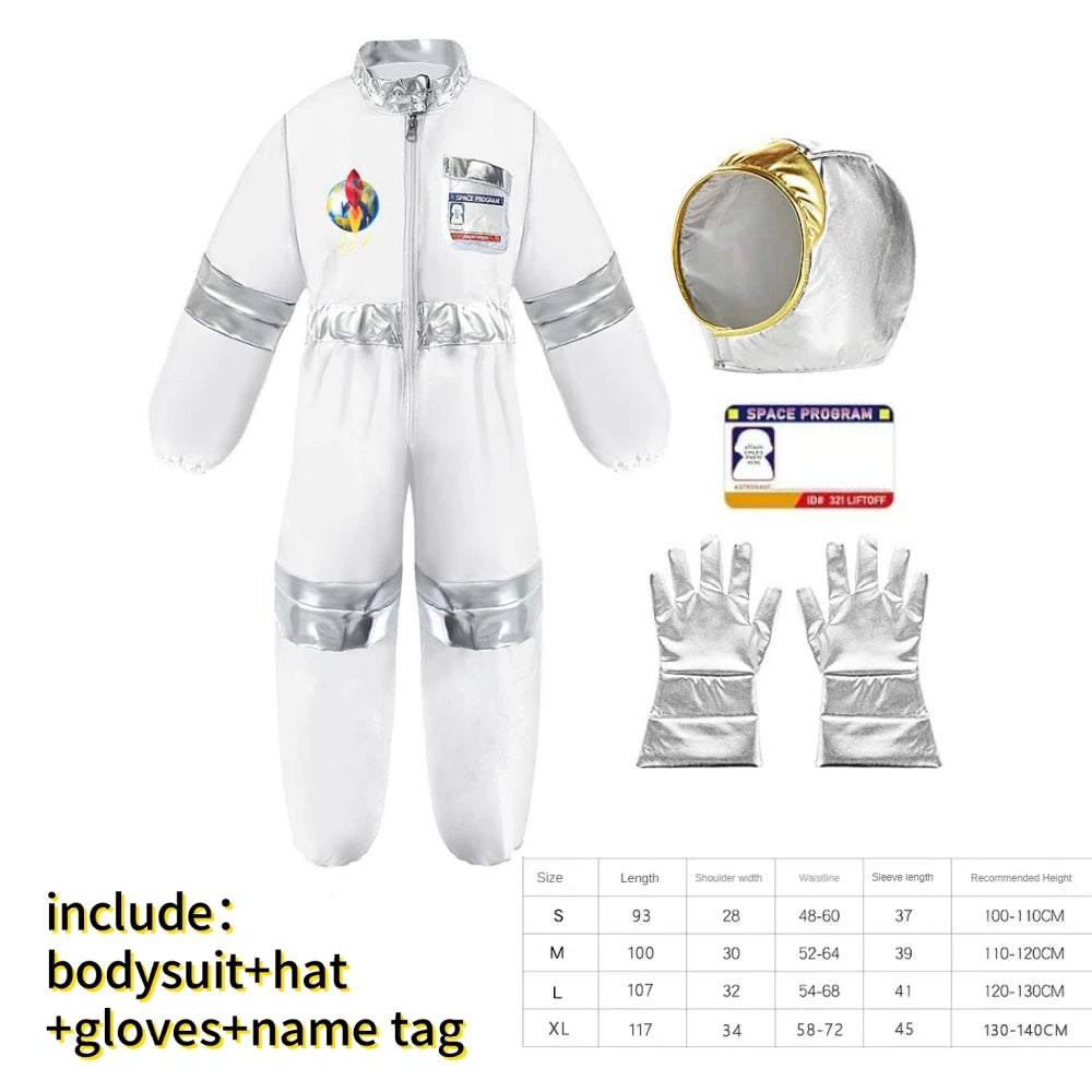 Boy'S Space Suits Astronaut Costume For Kids Cosplay Girl Space Performance Astronaut Spaceman