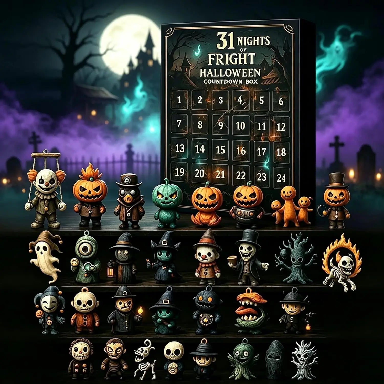 Halloween Advent Calendar 2026, 31 Nights of Fright Halloween Countdown Box - product image 7