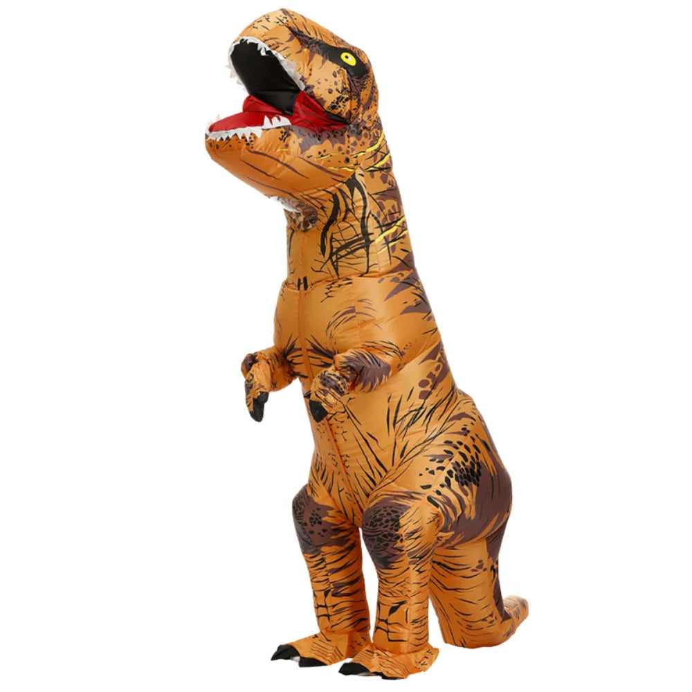 Cartoon Animal Character Inflatable Costume - Adult Cute Unique Standing Shark Inflatable for Halloween Christmas Party Play