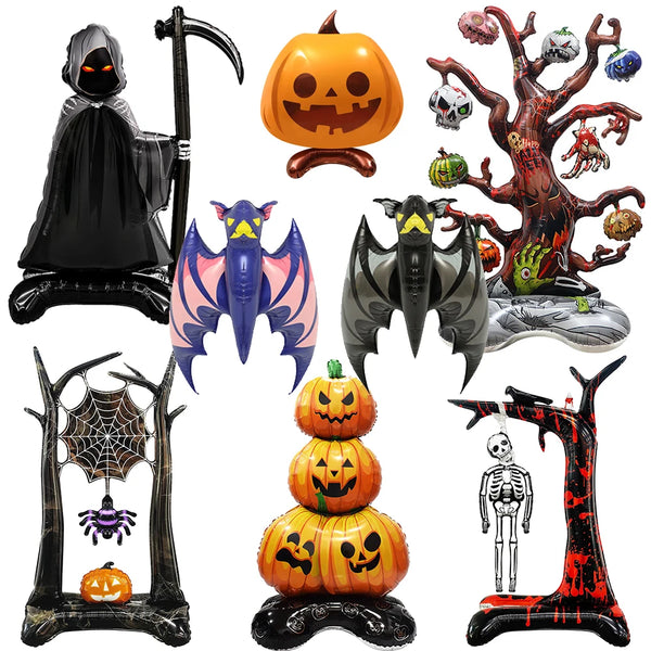 Halloween Decoration Foil Pumpkin Ghost Balloon Dead Tree Bat Balloon Horror Halloween Party Deccor Supplies - product image 1