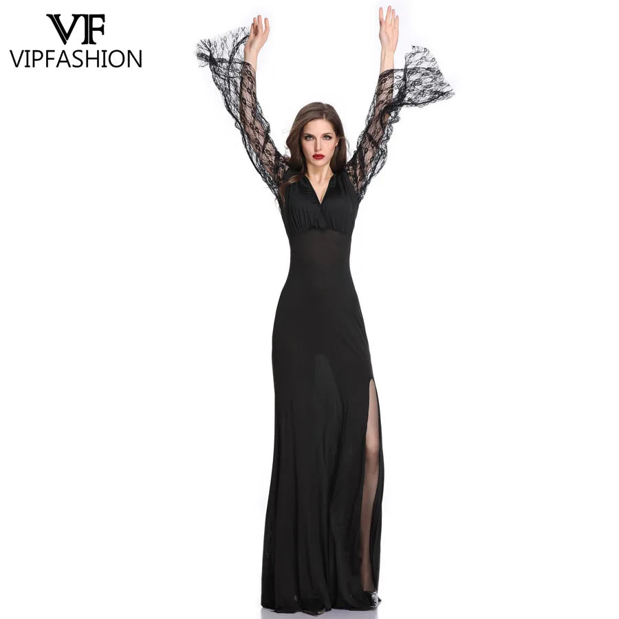 Vip Demon Witch Vampire Bride Gothic Women's Uniform Halloween Costume - product image 5