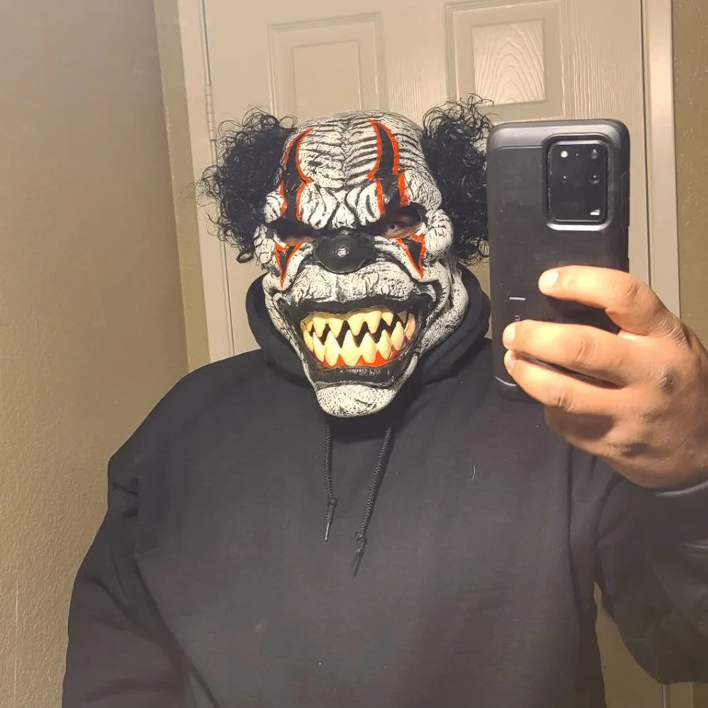 Horror Scary Evil Mask Halloween Costume Creepy Devil Zombie Grimace Costume - View 4