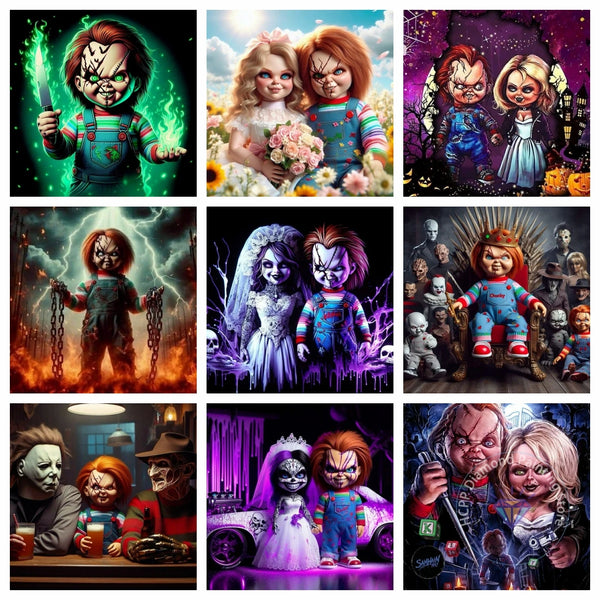 Horror Bride Horror Halloween Diamond Painting Kit DIY Diamond Embroidery