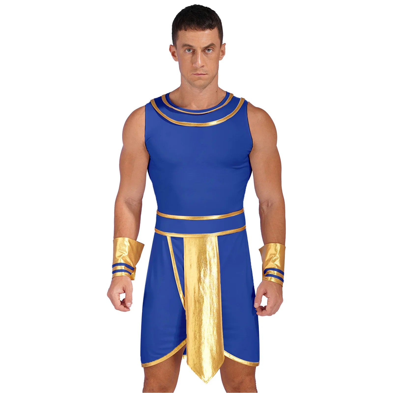 Men's Egyptian Pharaoh Robe Cuffs Costume - alternate view 8
