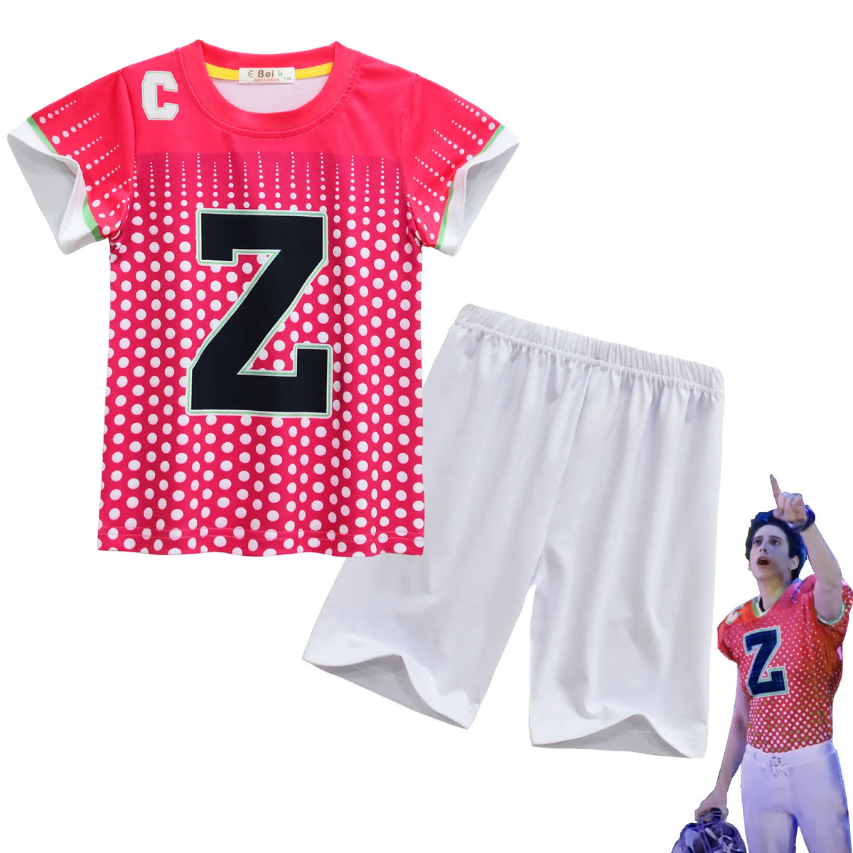 Kids Zombie Football Player-Inspired Shirts Pants Uniform Outfits for Boy