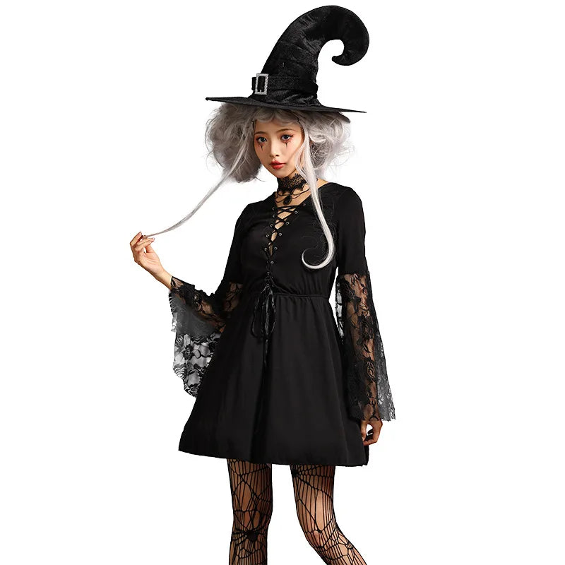 Gothic Lolita Witch Hook Dark Fantasy Women's Dress Halloween Costume - product image 5
