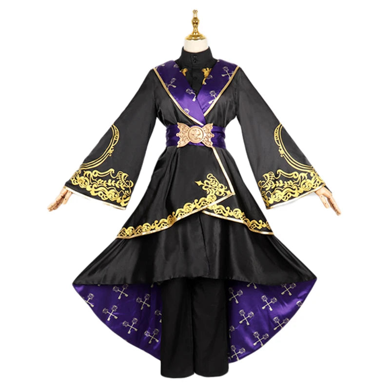 Riddle Costume Black Fancy Cloak Costume Halloween Uniform - Costume / S