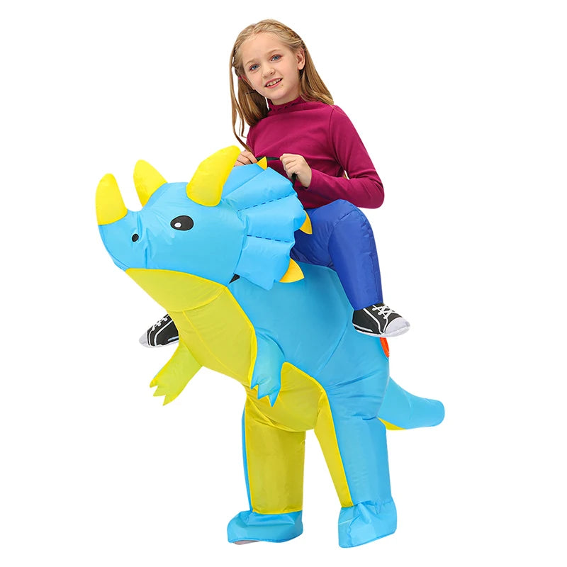 Kids Child Dinosaur Inflatable Costume Anime Costume Costumes Dress Suits for Boys