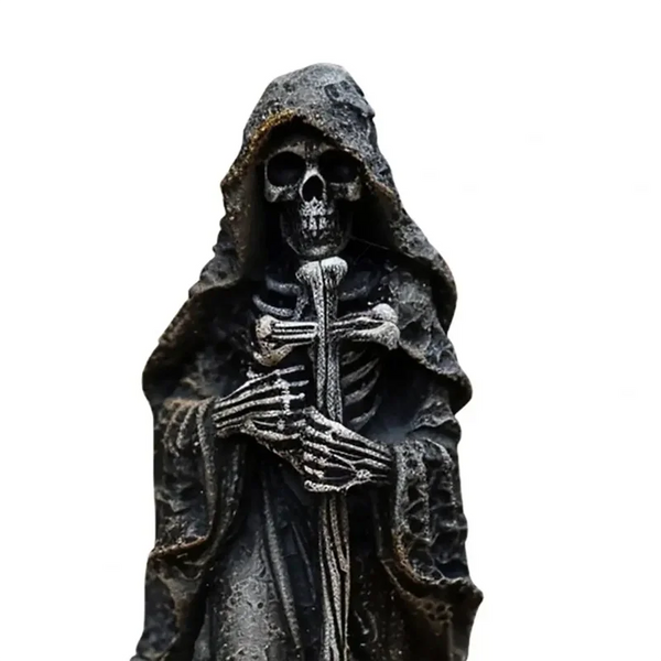Grim Reaper Skeleton Figurine - Gothic Halloween Home & Office Decoration