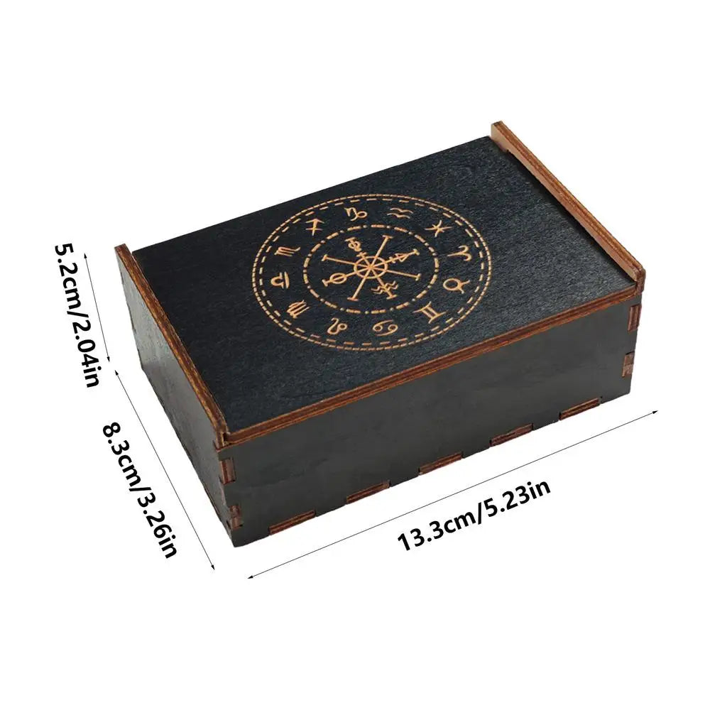 Vintage Wooden Tarot Card & Trinket Box