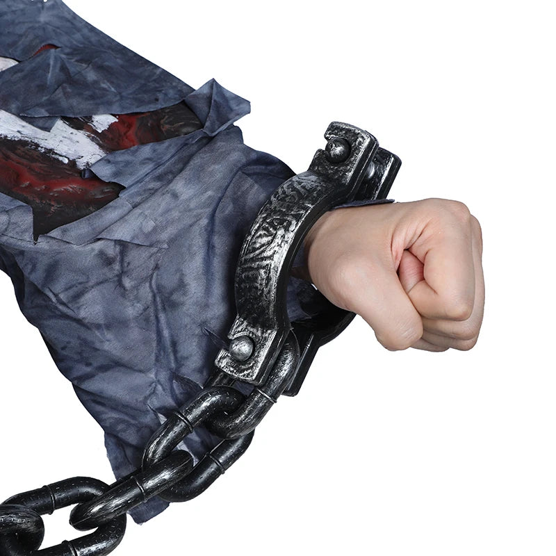 D2 Halloween Fake Chains Haunted House Horror Props Home Decoration Prisoner - product image 3