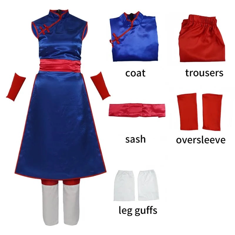 Anime Halloween Cos Adult Women Chichi Cosplay Costumes Tops Trousers Oversleeve Chichi Cosplay Suits Wig - product image 8