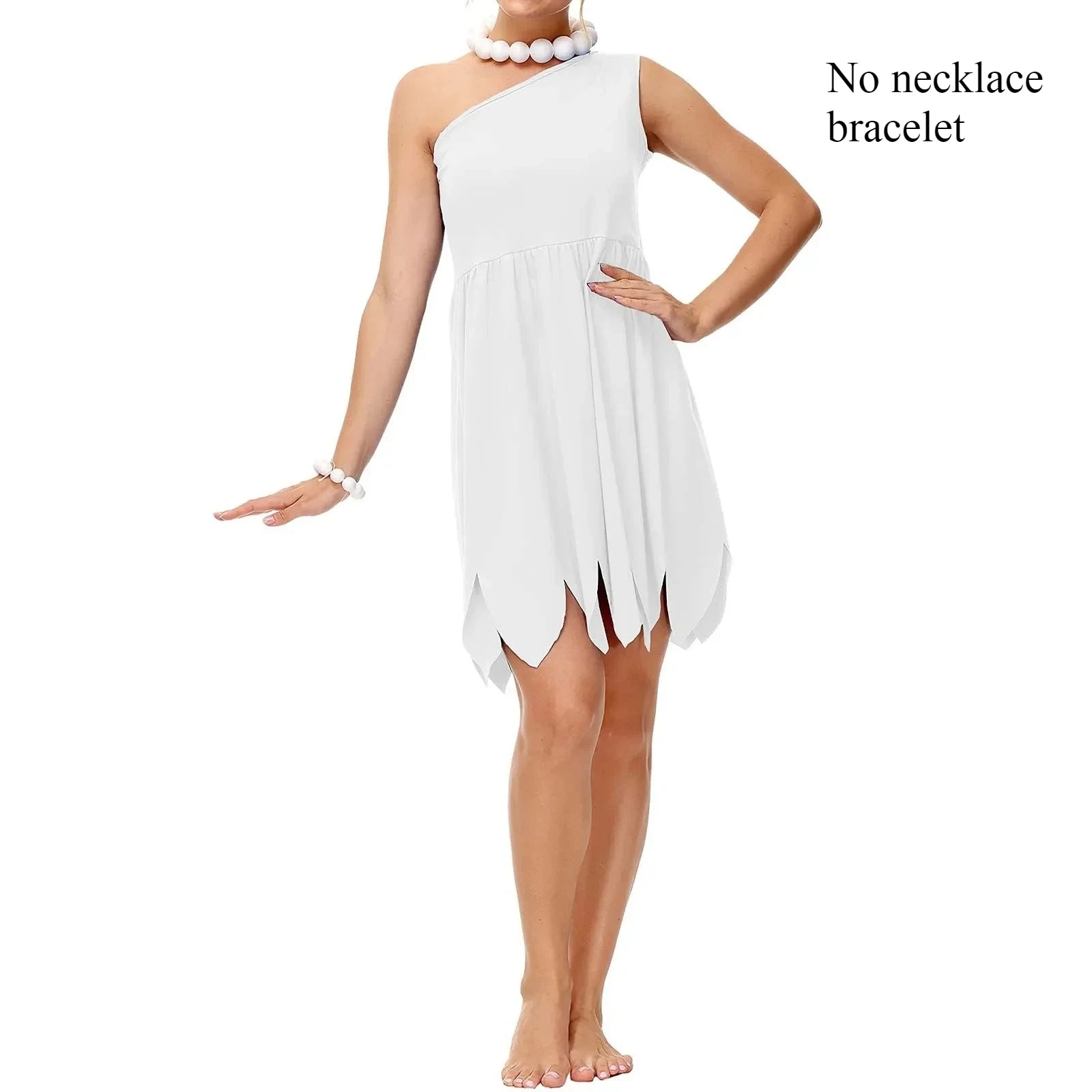 Women's One Shoulder Irregular Hem Sleeveless Primitive Costume - alternate view 6