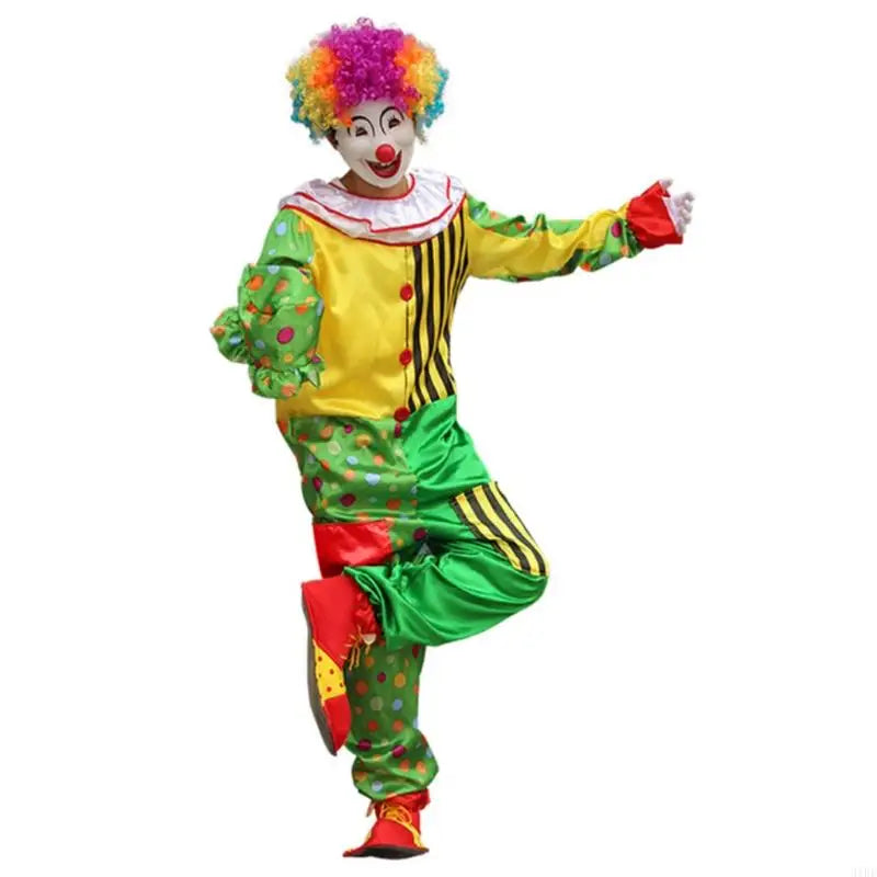 31BF Deluxe Costume Clown Movie Adult Costumes Creepy Clown Men's Halloween Costume Cloth - View 8