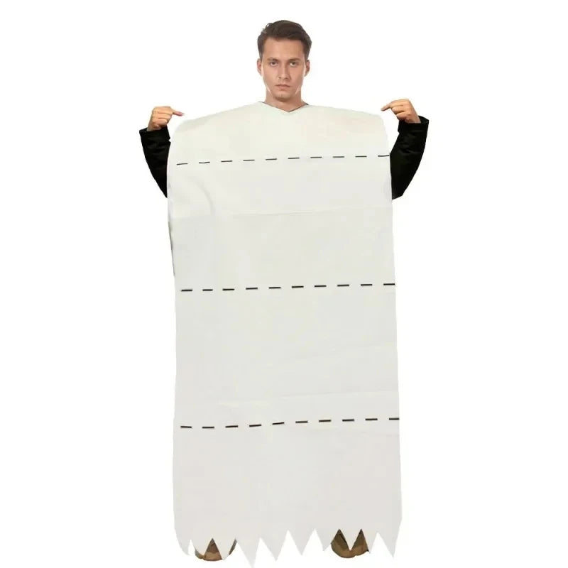 Halloween Couple Spoof Toilet Paper Makeup Stage Performance Cosplay - view 2