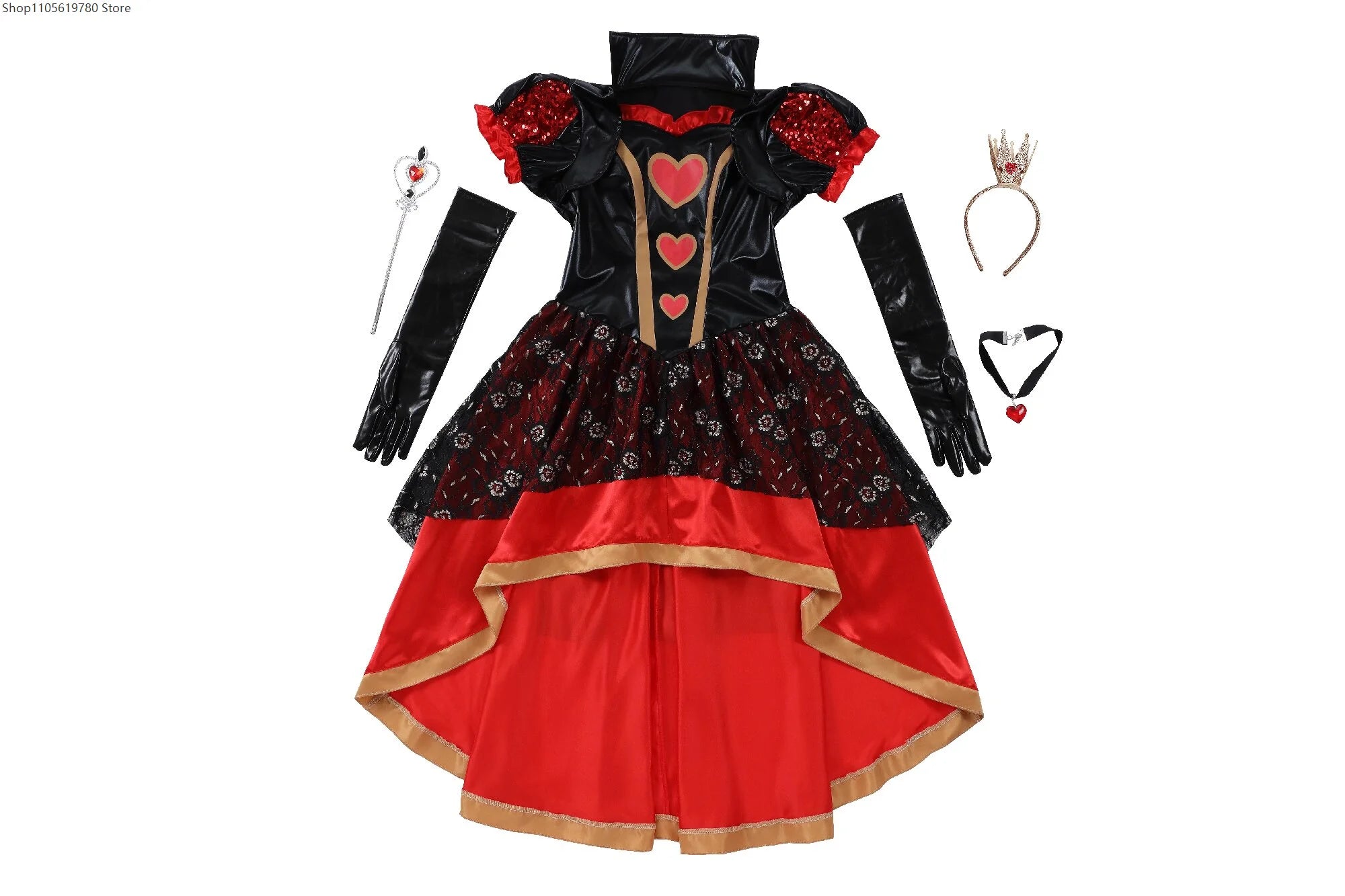 Women's Elegant Themed Ladies Stage Daily Matching Halloween Costume - View 5