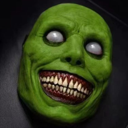 Scary Demon Halloween Mask Creepy White Face Cover Cosplay Prop for Haunted House Horror Party Costume Dress - product image 3