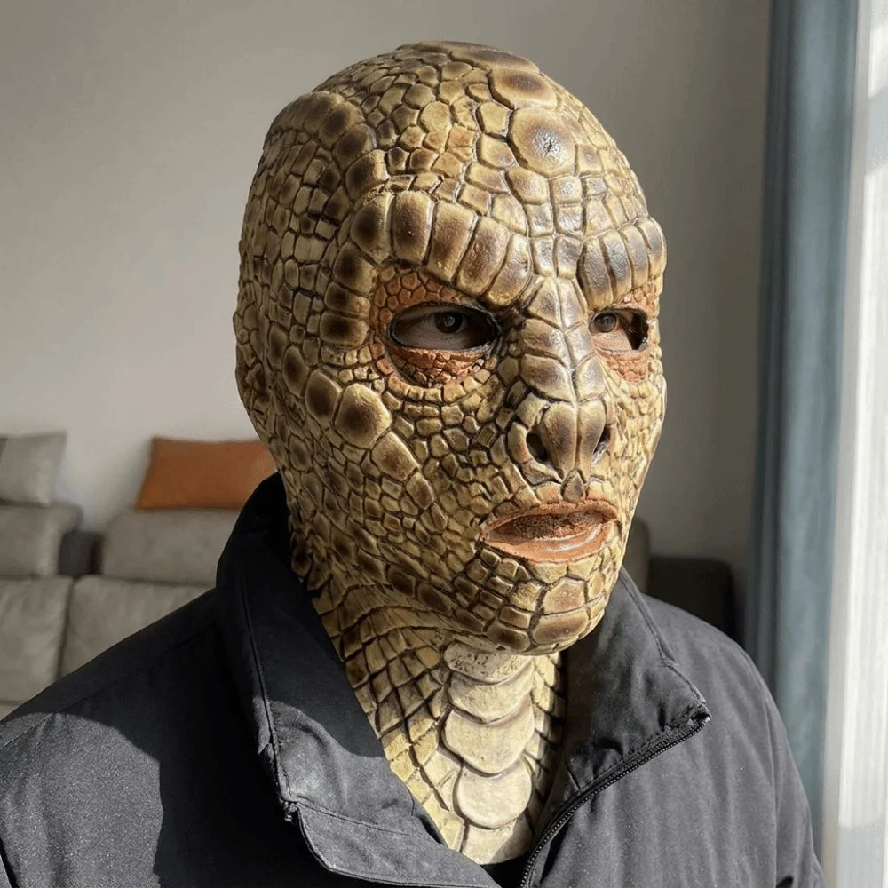 Realistic Snake Monster Soft Skin Headgear Latex Halloween Mask - product image 4