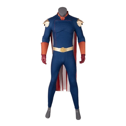 The Boys Homelander Cospaly Superhero Costume Adult Halloween Costumes Antony Starr - Jumpsuit Belt / L