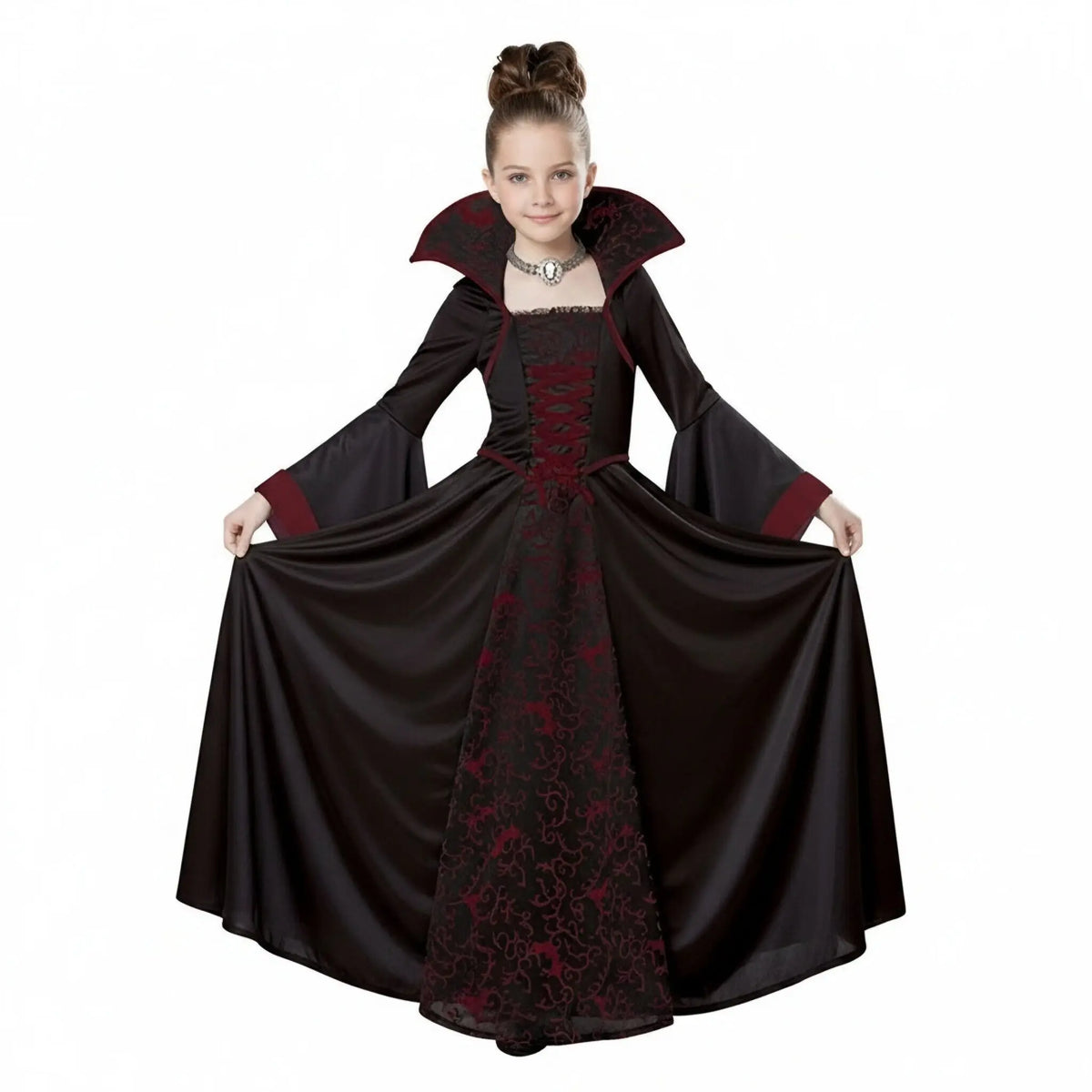 Girls' Ghost Bride Gothic Costume Dress Kids Vestidos Clothes - product image 4