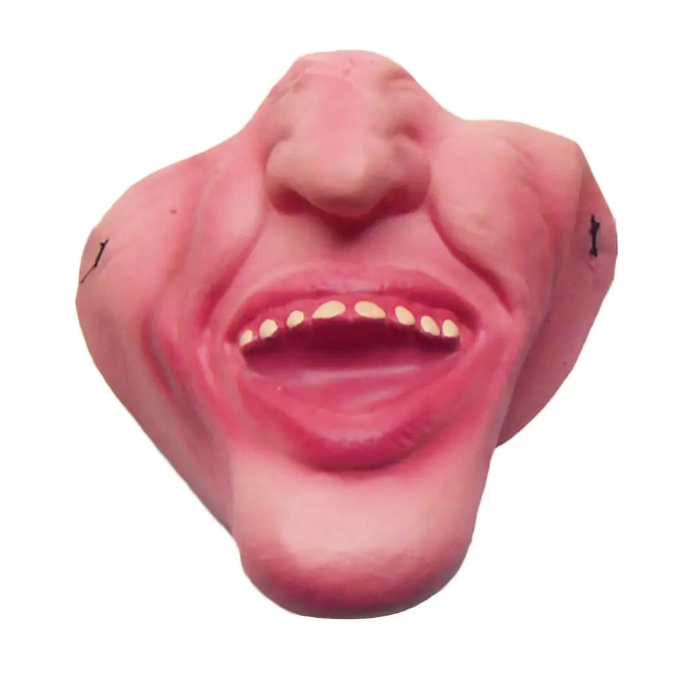 Unique Half-face Clown Mask Latex Costume Props Humorous Elastic Band Horrible Scary Masks - View 12