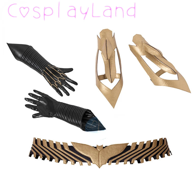 Arkham Knight Barbara Gordon Costume Battle Bat Suit with Cape Mask Black Jumpsuit - NO Mask Cape Shoes / XXXL
