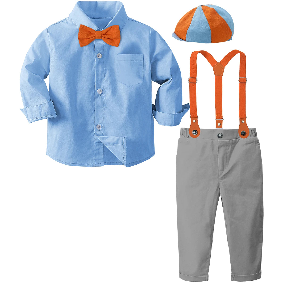 Toddler Boys Gentleman Suspender Party Outfit