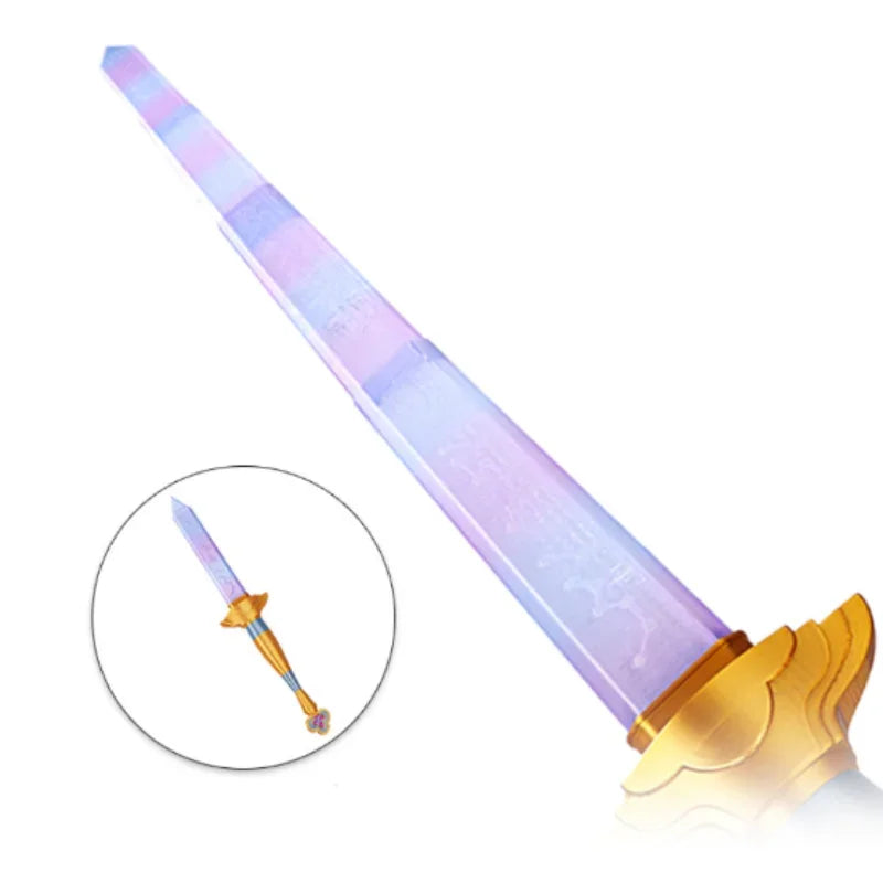 New Rumi Sword With Symbol Prop Purple Long Sword Cosplay 3d Print Telescopic Accessories Women Men Carnival - product image 1