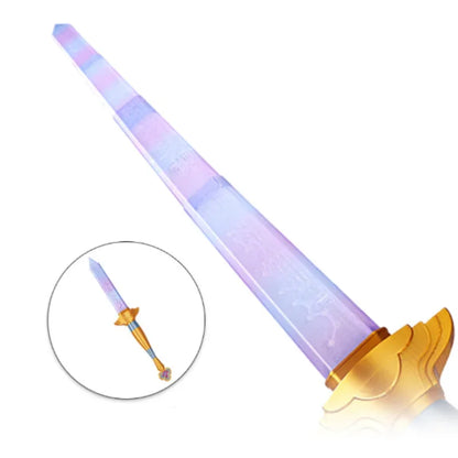 New Rumi Sword With Symbol Prop Purple Long Sword Cosplay 3d Print Telescopic Accessories Women Men Carnival - product image 1