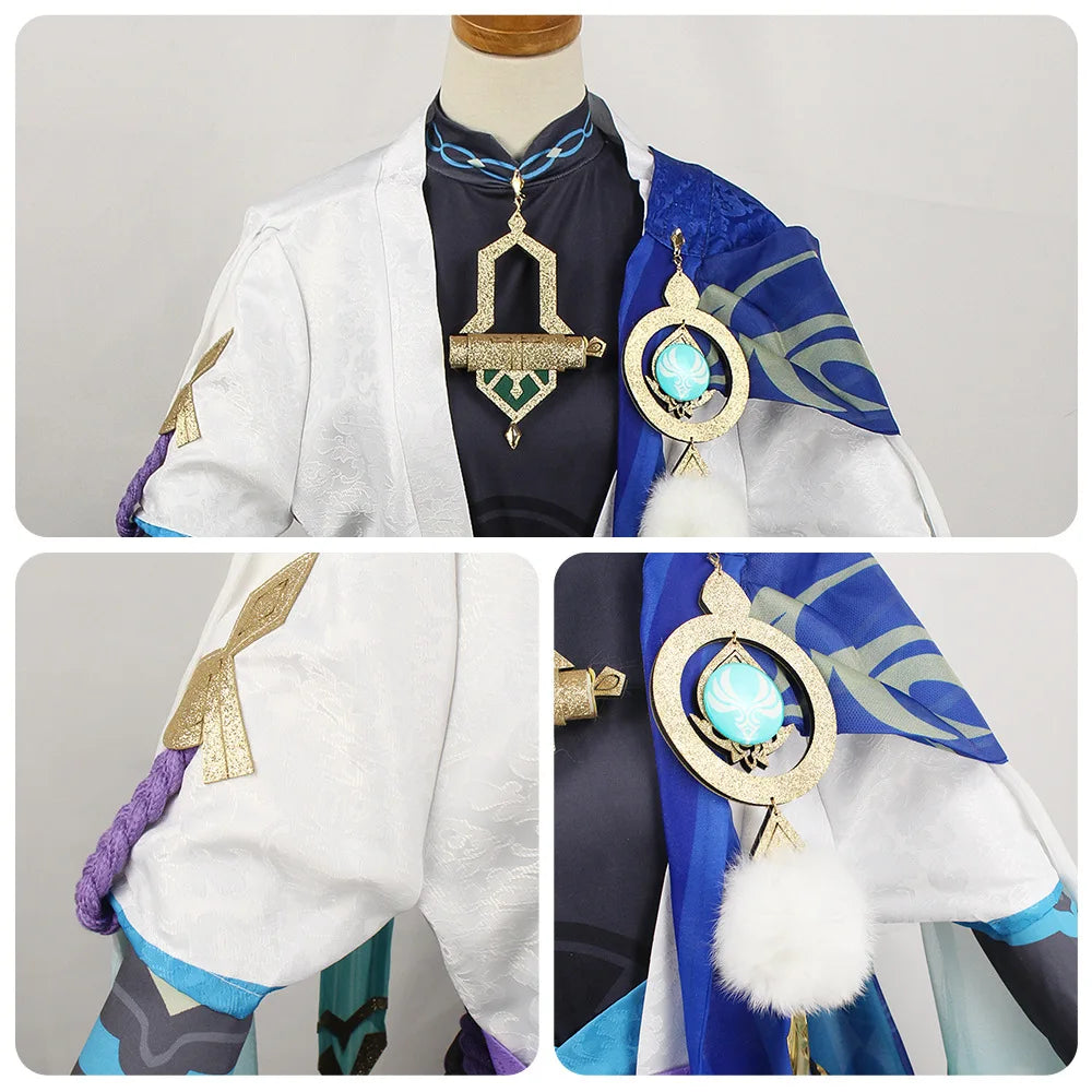 Scaramouche Kunikuzushi Balladeer Wanderer Costume Suit Hat Halloween Costume Anime for - A6Costume Hat / L