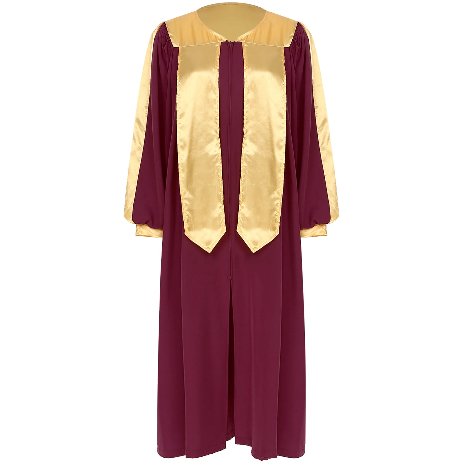 Adult Church Choir Robe V-neck Long Sleeve Judge Robe Graduation Gown Costume - alternate view 10