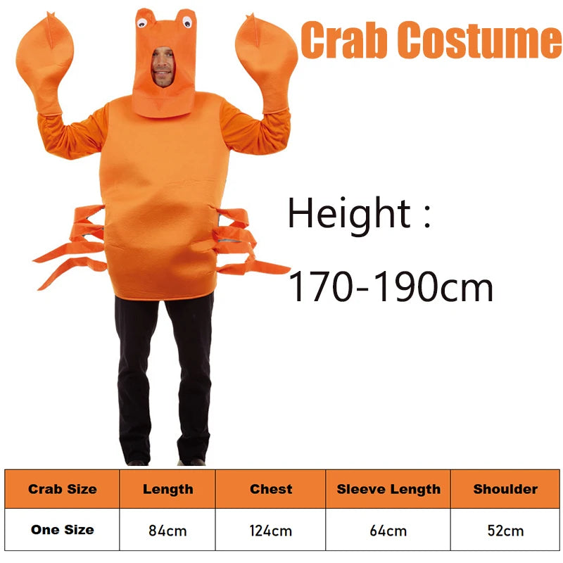 Shrimp, Crab & Lobster Costumes for Adults | Funny Seafood Outfits