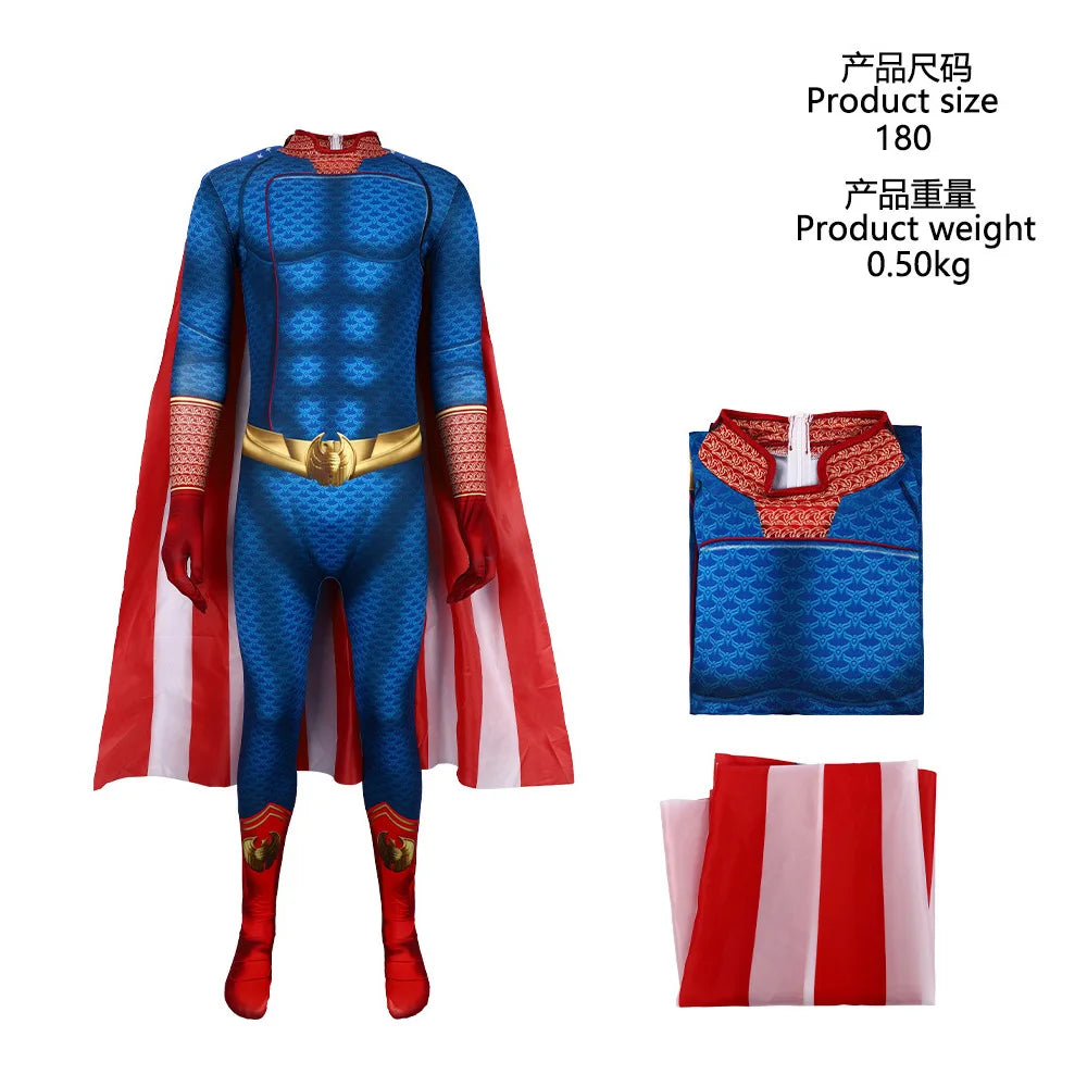 The Boys Cospaly the Homelander Costume Women Men Halloween Costume Antony Starr Superhero - B / L