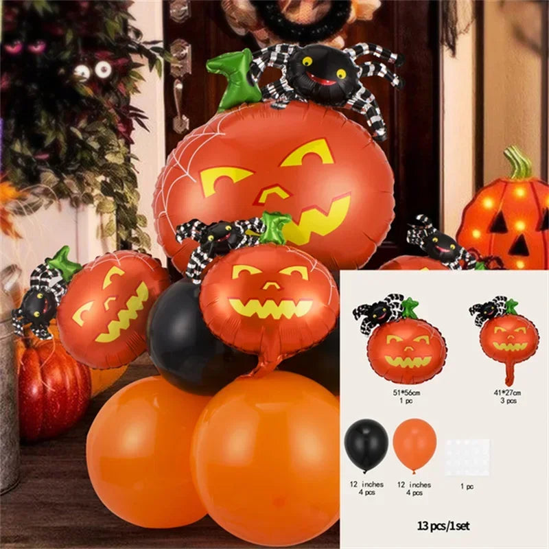 12–13 Piece Black & Orange Happy Halloween Balloon Set - product image 8