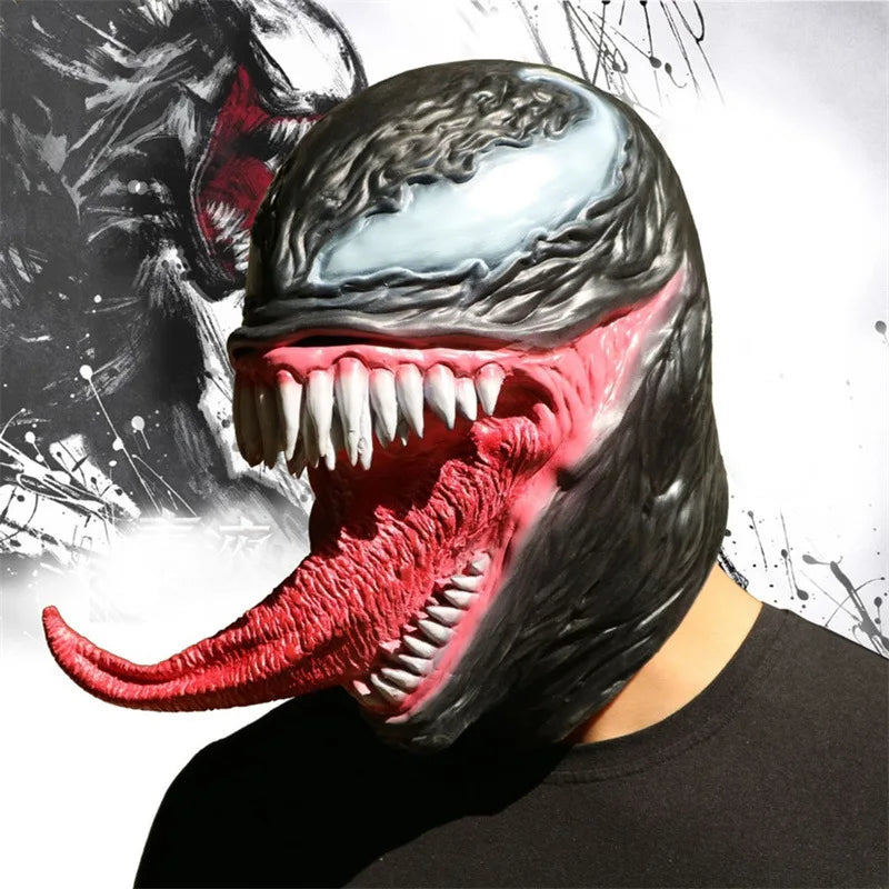 Super-herói Filme Costume Capa Horror Máscara Monstro De Halloween Prank Prop Lon - View 4