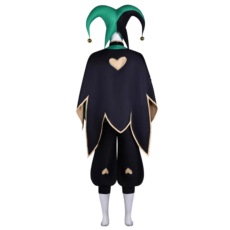 Pierrot Harlequin Jester Costume Game the Freak Circus Clown Costume Hat Adult Halloween - Pierro / S