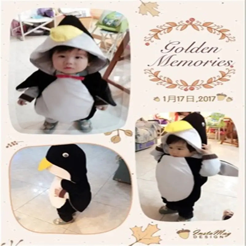 Penguin Halloween Costume Baby Kids Toddler Infant Boys Girls Animal Cosplay Carnival Birthday Party Outfit - product image 2